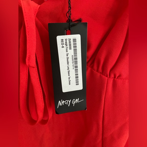 NEVER WORN NASTY GAL RED DRESS - Picture 4 of 6
